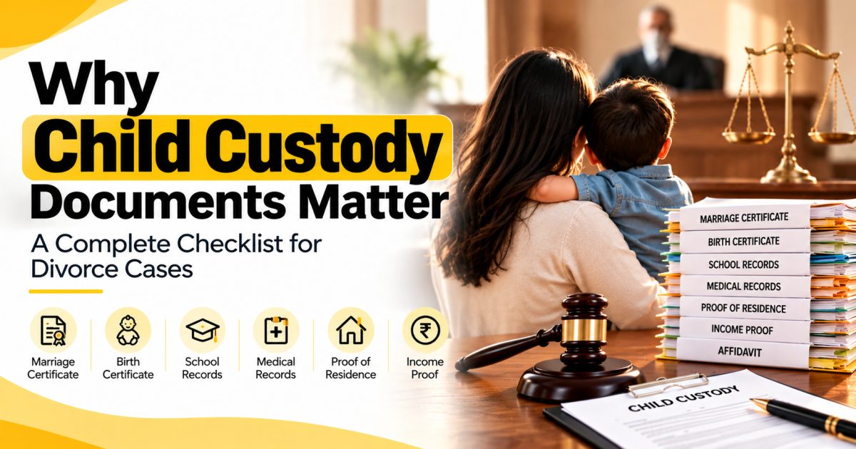 Divorce Documents Needed for Child Custody Cases in India